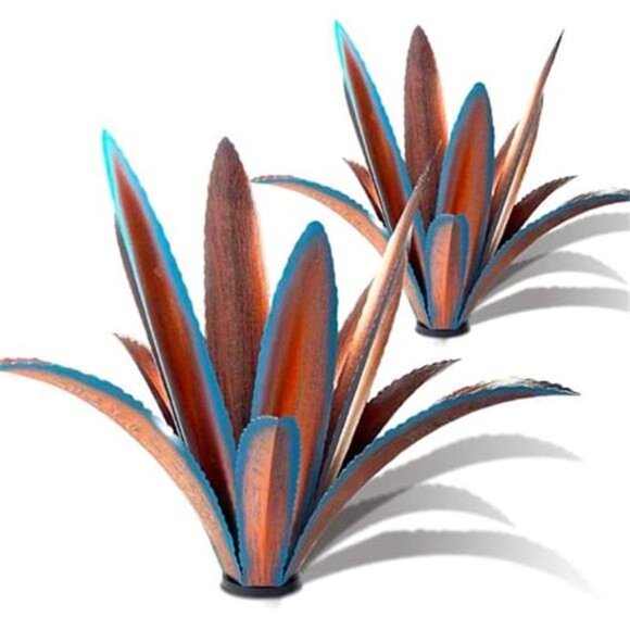 Enlarge thickened Wind Resistant Metal Agave Garden Art Metal Plant Country - Picture 7 of 7